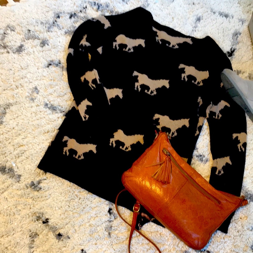 Charlotte Russe Sweater with Horse silhouette